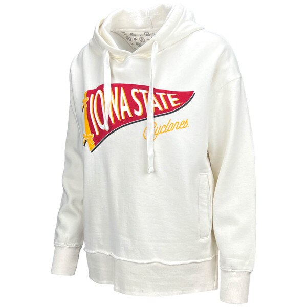 Pressbox Women's ISU Ivory Hooded Sweatshirt